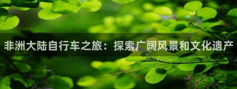 尊龙凯时人生就是博!|非洲大陆自行车之旅:探索广阔风景和文化遗产(图1) 尊龙凯时人生就是博!